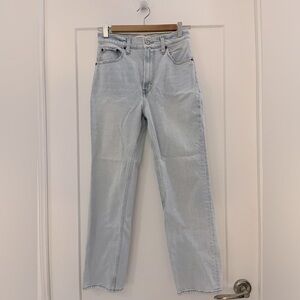 Abercrombie & Fitch The Ankle Straight Ultra High Rise Jean